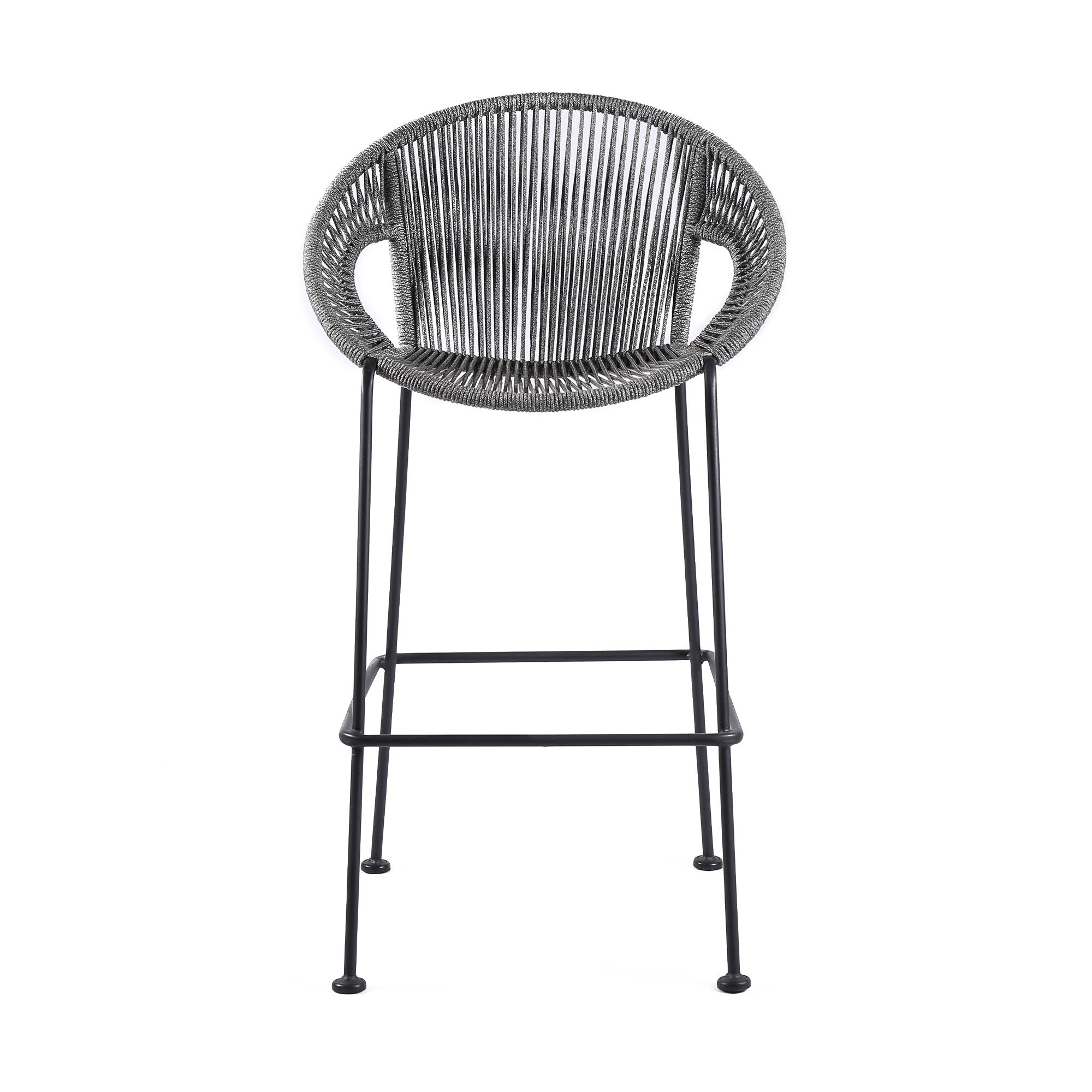Acapulco - 30" Indoor Outdoor Steel Bar Stool With Rope Set of 2