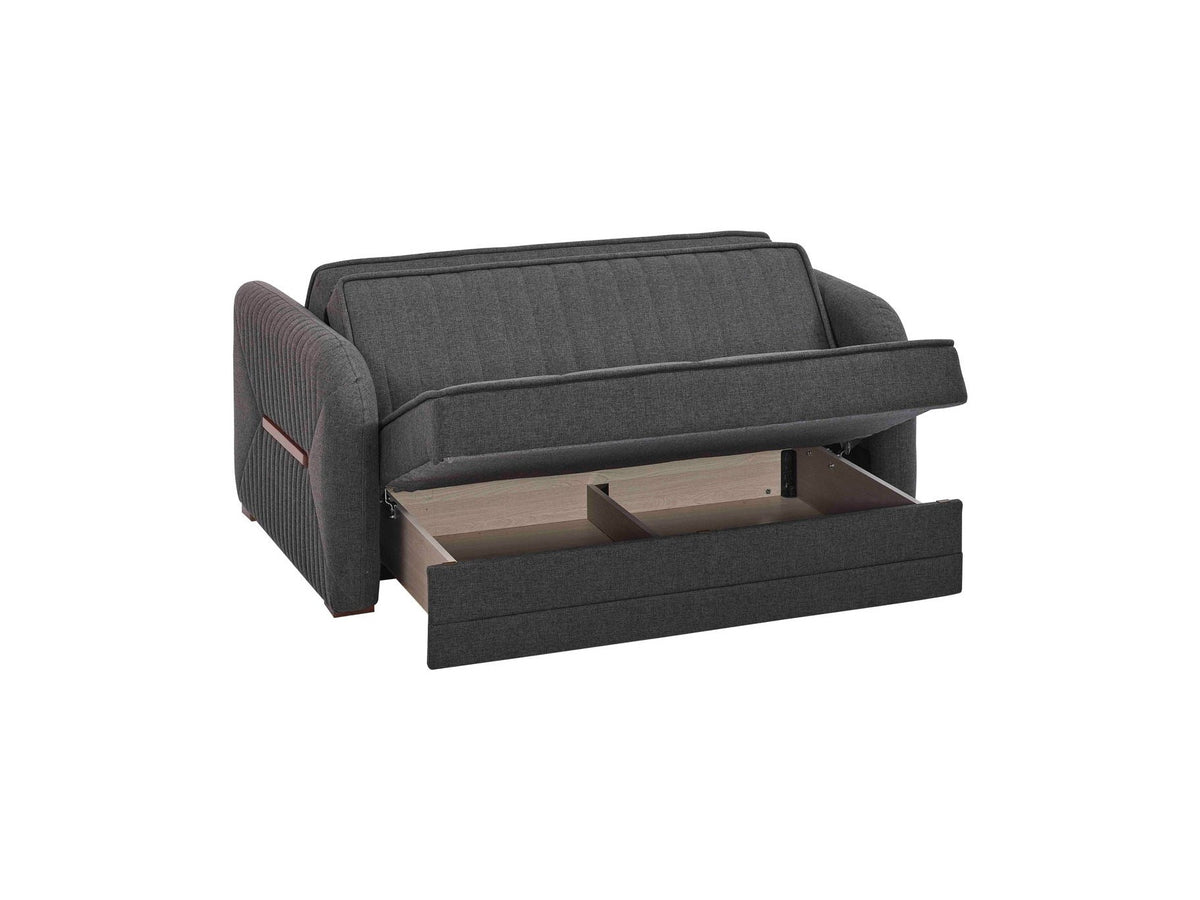 Ottomanson Speedy - Upholstered Convertible Loveseat With Storage