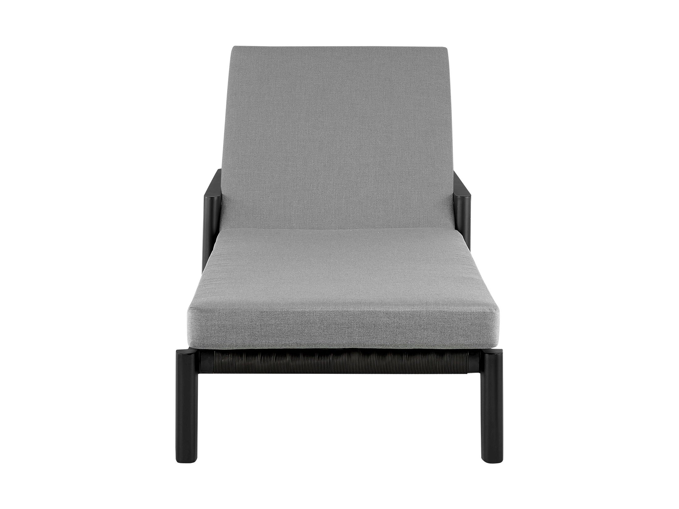 Cayman - Outdoor Patio Adjustable Chaise Lounge Chair With Cushions - Gray