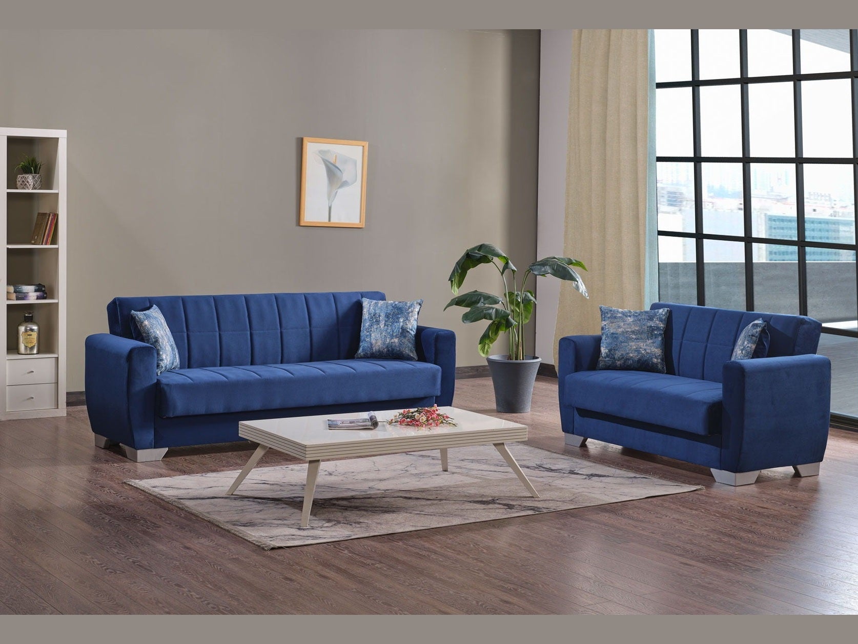 Ottomanson Barato - Upholstered Convertible Loveseat With Storage