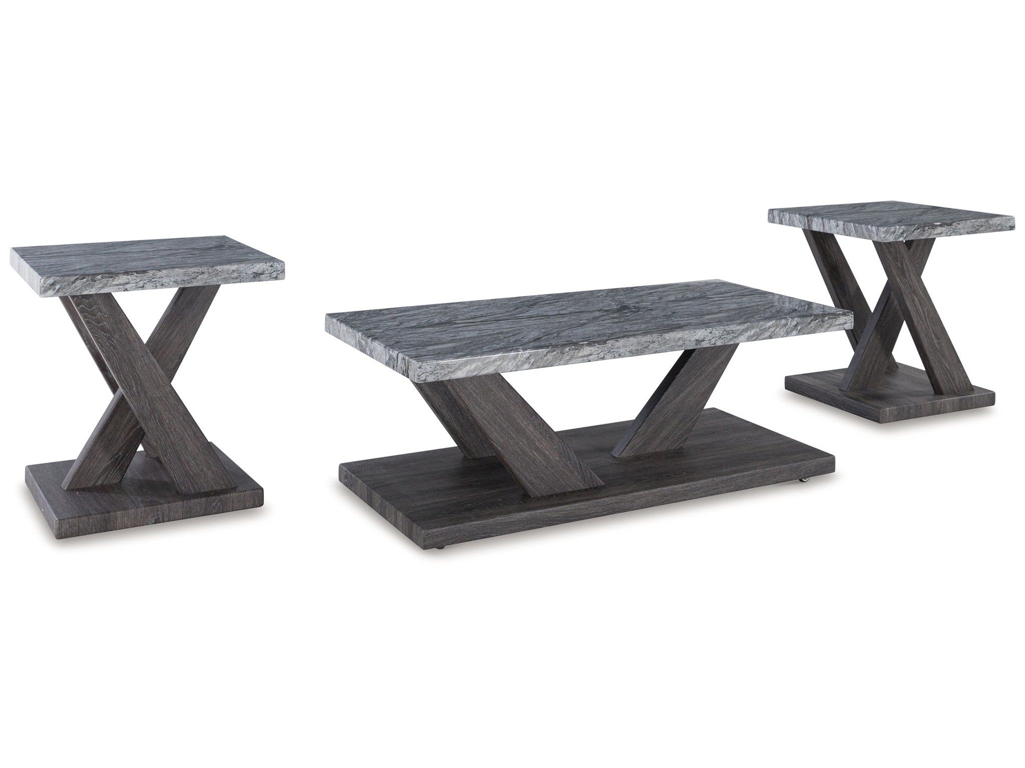Bensonale - Occasional Table Set (Set of 3) - Brown / Gray