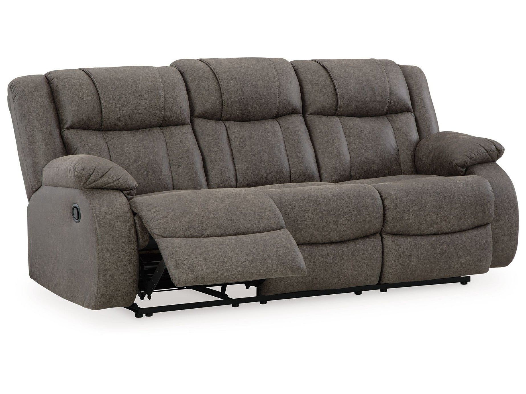 First Base - Reclining Sofa - Gunmetal