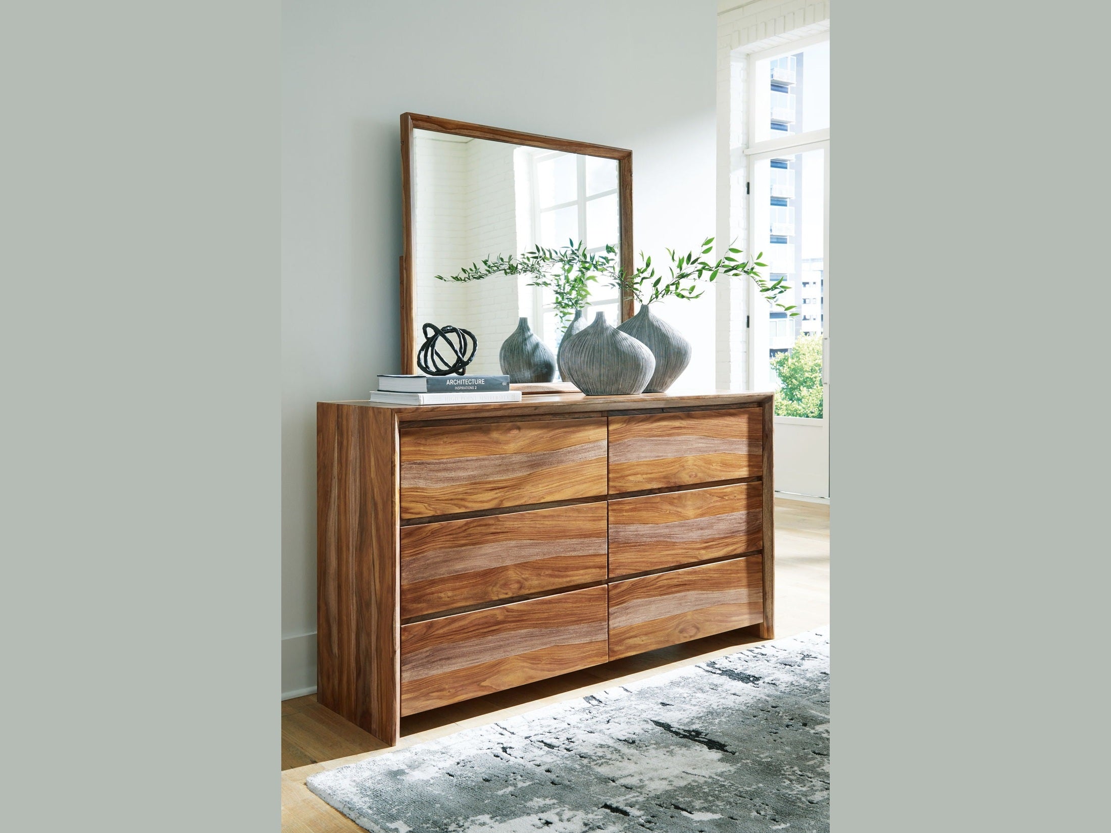 Dressonni - Dresser And Mirror - Brown