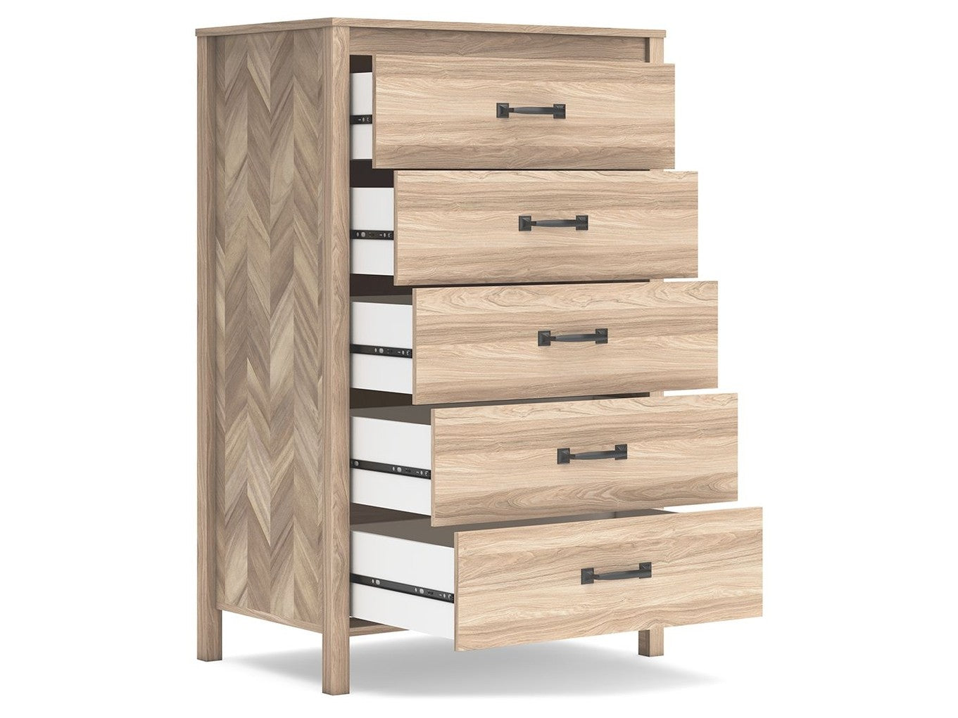 Battelle - Five Drawer Chest - Tan