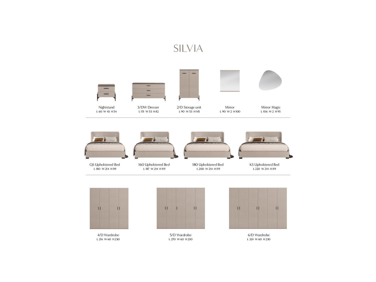 Silvia - Dresser - Pearl Silver