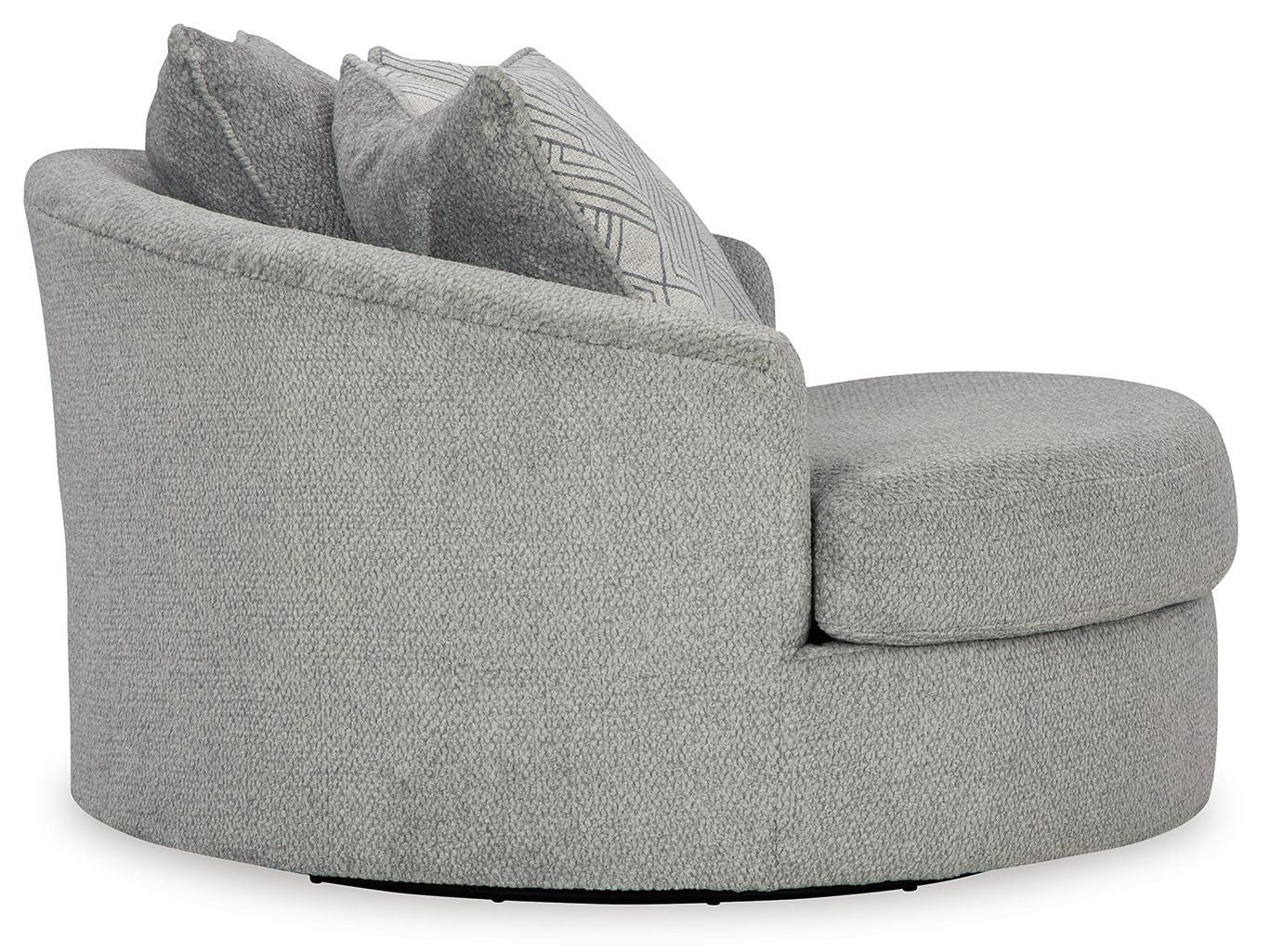 Casselbury - Oversized Swivel Accent Chair - Cement