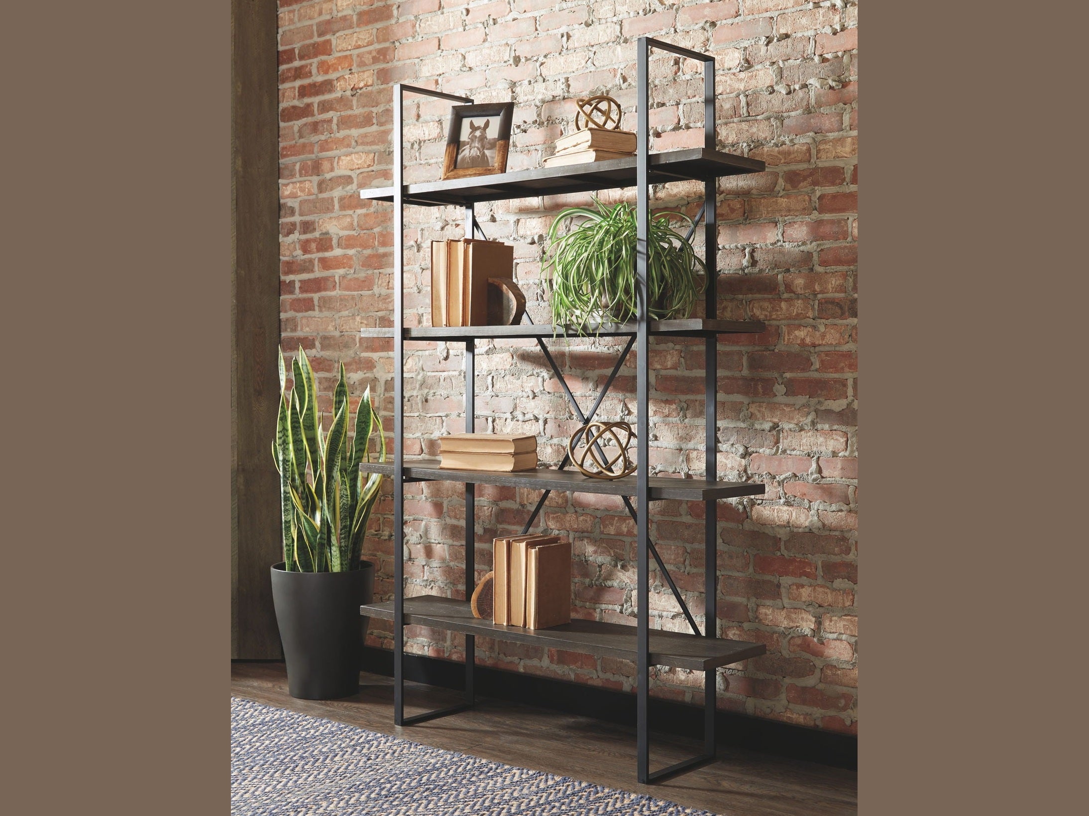 Gilesgrove - Bookcase - Black / Gray