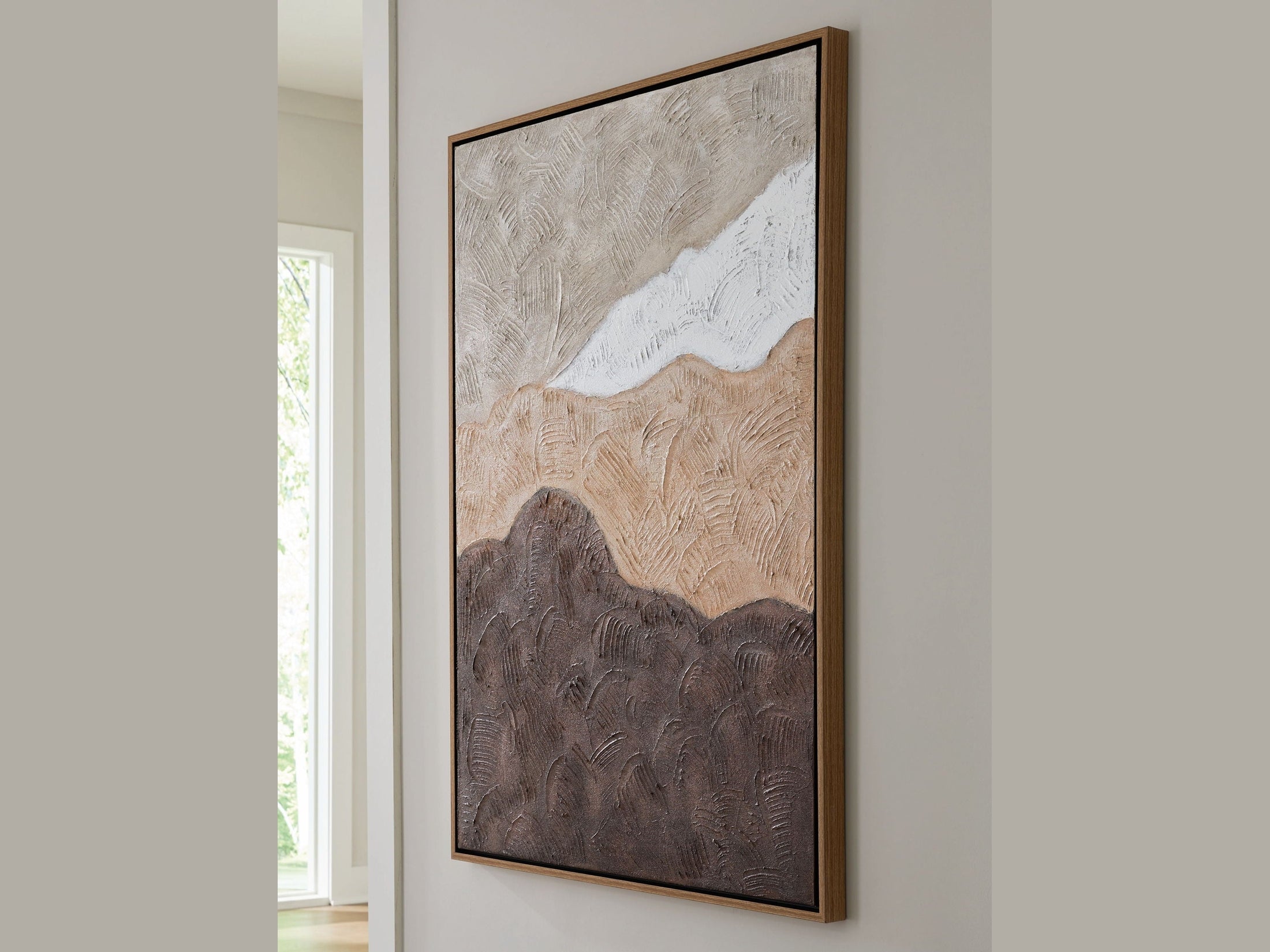 Fanthorne - Wall Art - Tan / Brown / White
