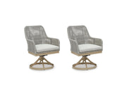 Seton Creek - Swivel Chair With Cushion (Set of 2) - Gray