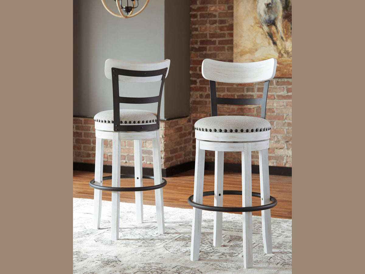 Valebeck - Tall Upholstered Swivel Barstool