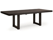 Neymorton - Rectangular Dining Room Butterfly Extension Table - Dark Grayish Brown
