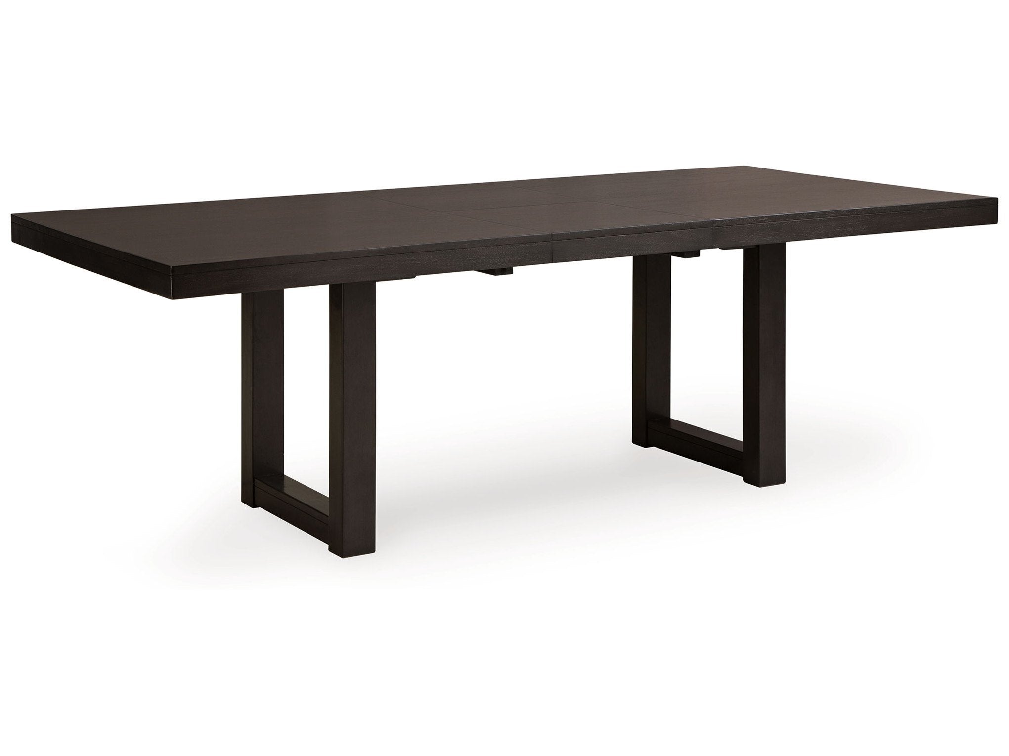 Neymorton - Rectangular Dining Room Butterfly Extension Table - Dark Grayish Brown