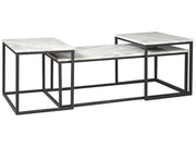 Donnesta - Occasional Table Set (Set of 3) - Gray / Black