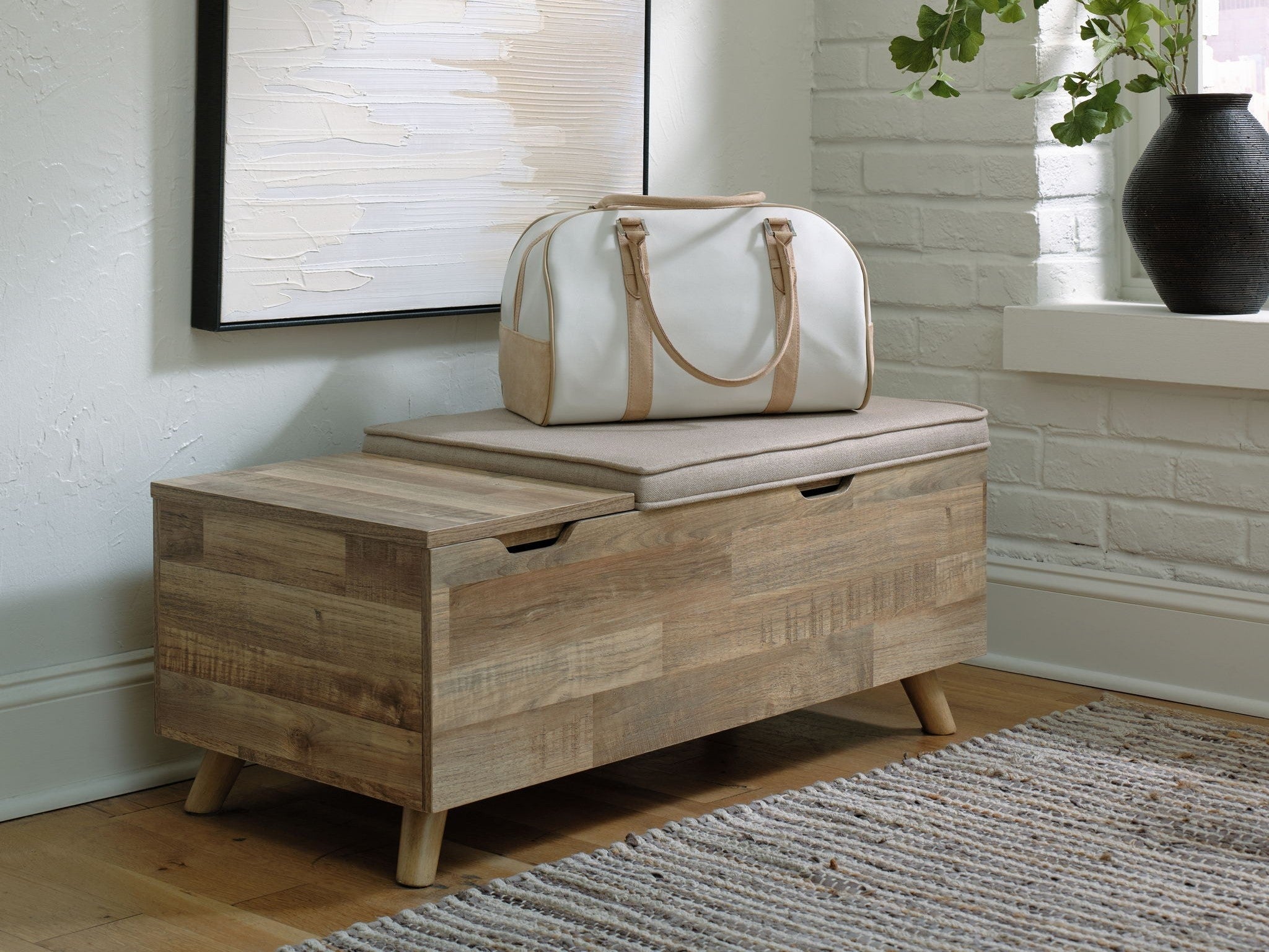 Gerdanet - Storage Bench - Beige
