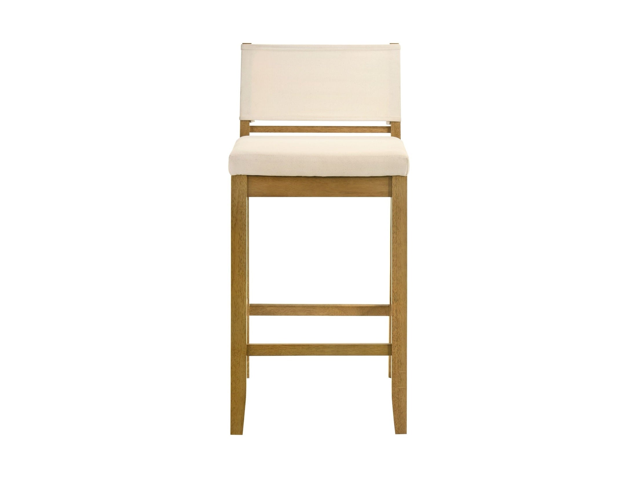 Yaneli - Contemporary Natural Wood Bar Height Kitchen Bar Stool