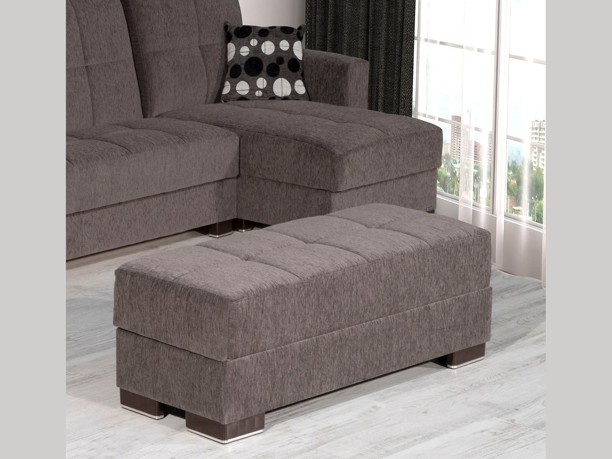 Ottomanson Armada - Upholstered Ottoman With Storage - Chenille