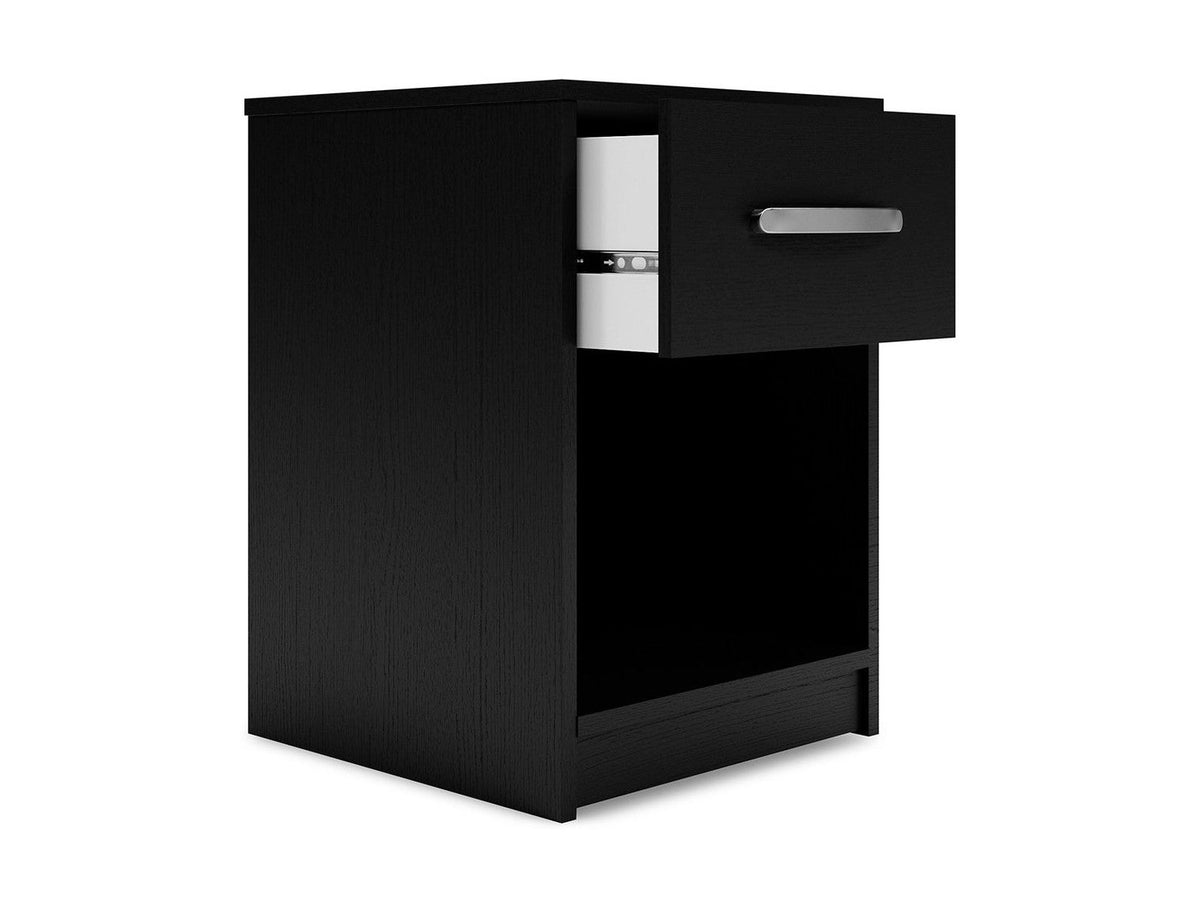 Finch - One Drawer Night Stand - Black