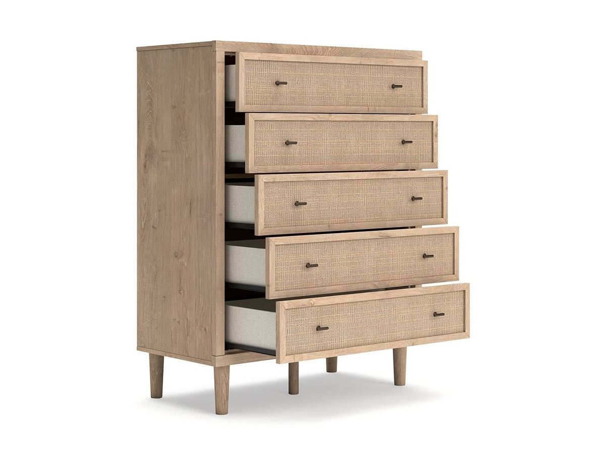 Cielden - Five Drawer Wide Chest - Two-Tone