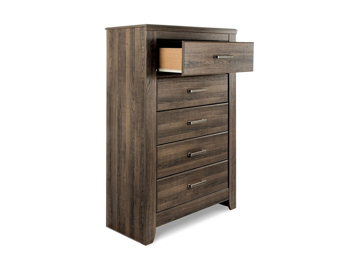 Juararo - Five Drawer Chest - Dark Brown
