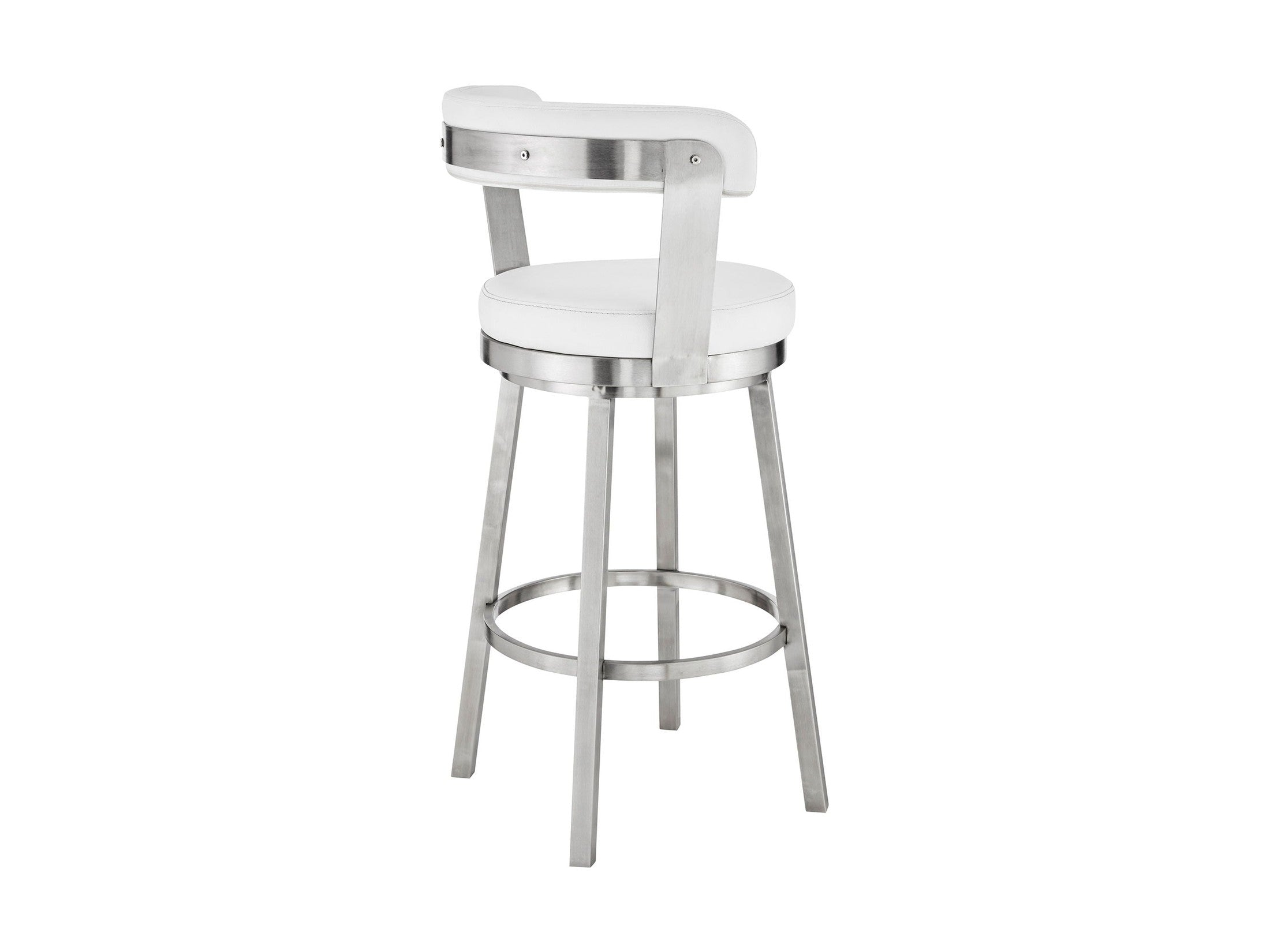 Bryant - Swivel Bar Stool With Silver Frame