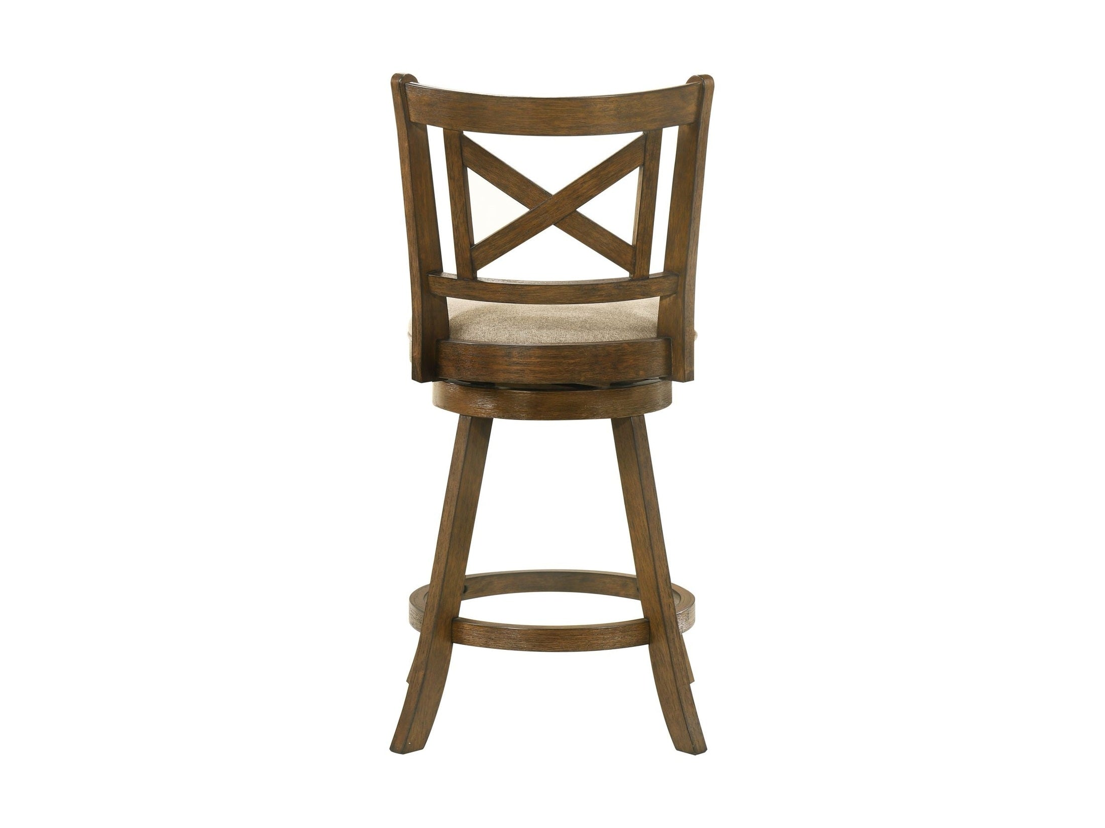 Kodi - Modern Farmhouse Swivel Wood Counter Height Kitchen Bar Stool