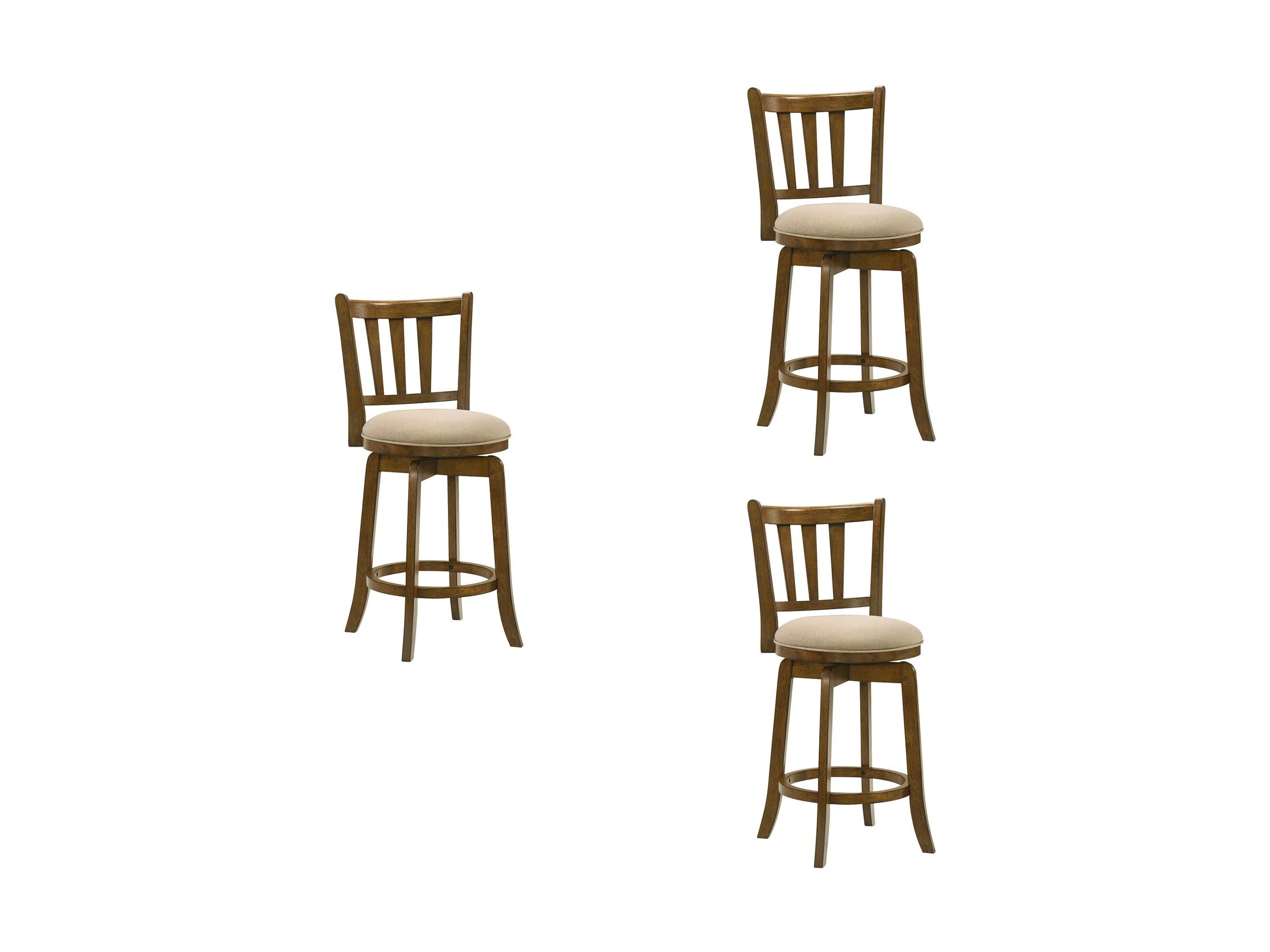 Wren - Modern Farmhouse Swivel Wood Counter Height Kitchen Bar Stool