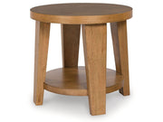 Kristiland - Round End Table - Light Brown