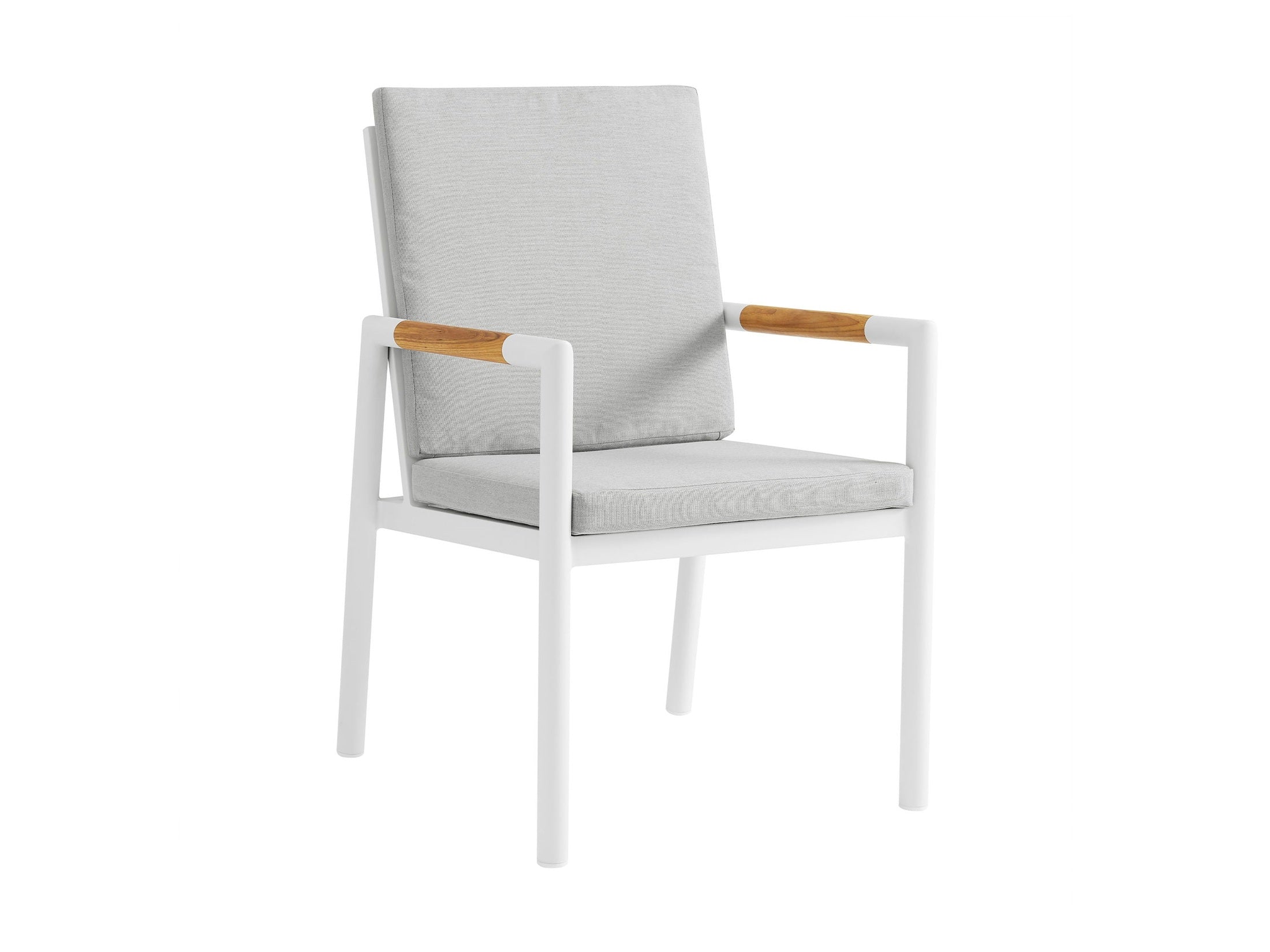 Royal - Aluminum And Teak Outdoor Dining Chair (Set of 2)