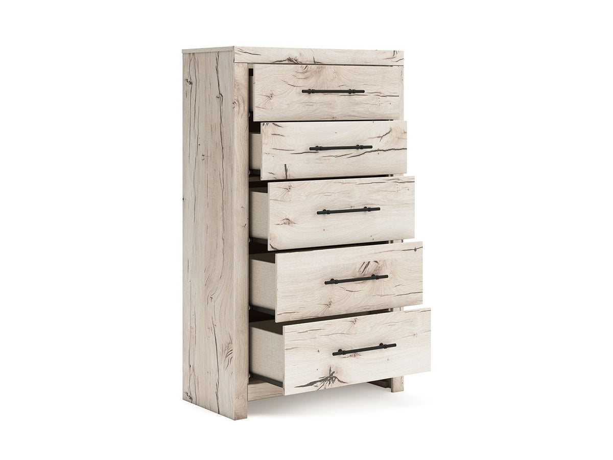 Lawroy - Five Drawer Chest - Light Natural