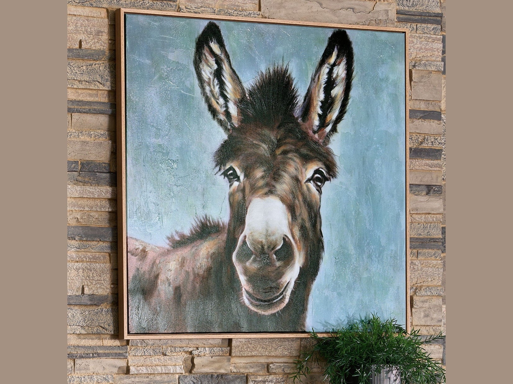 Landerton - Wall Art - Brown / Blue / White