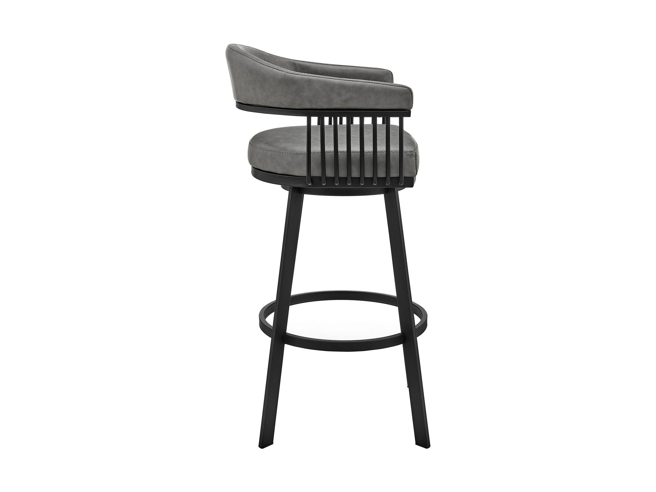 Bronson - Swivel Bar Stool - Black Finish