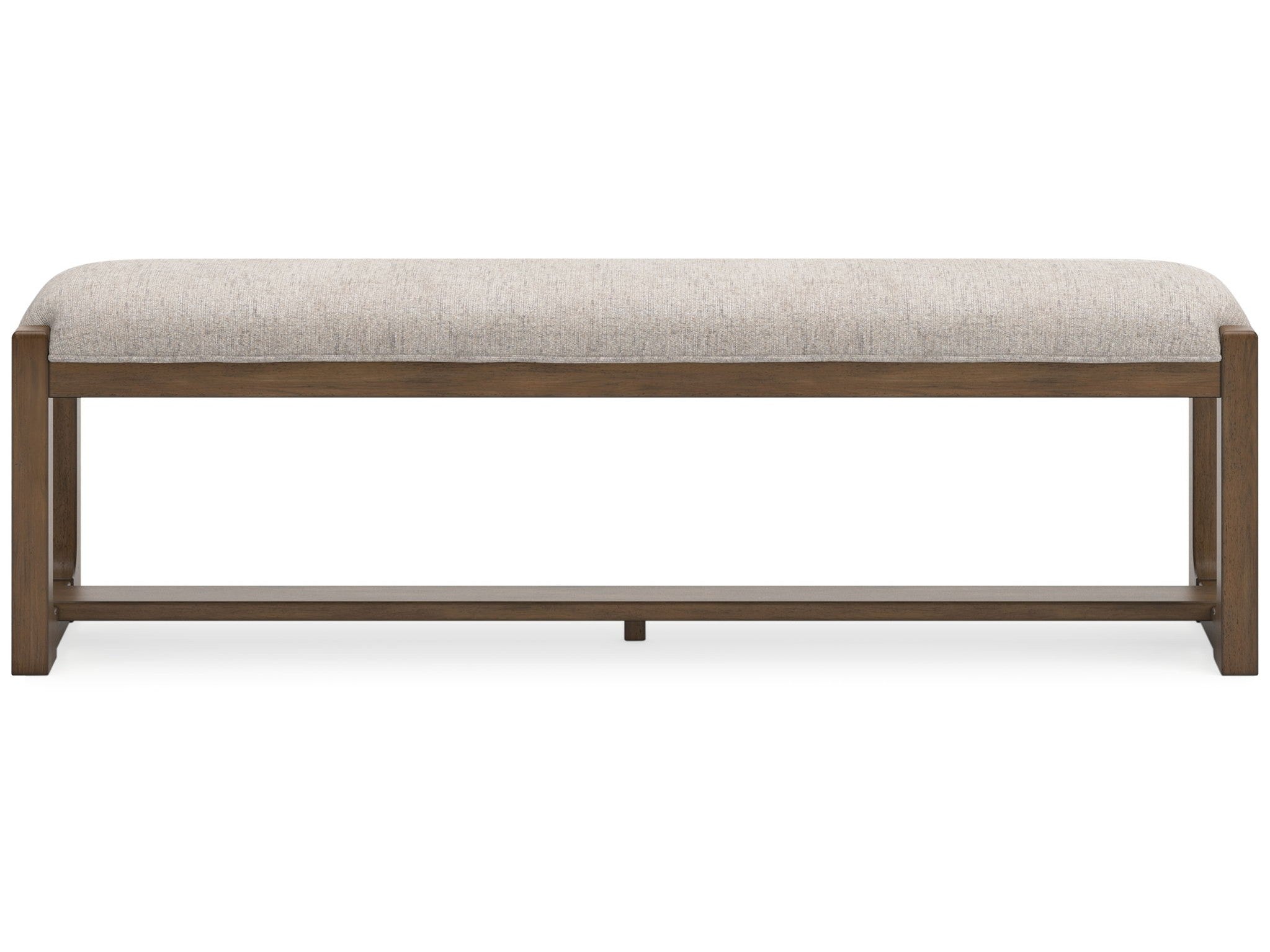 Cabalynn - Large Uph Dining Room Bench - Oatmeal / Light Brown