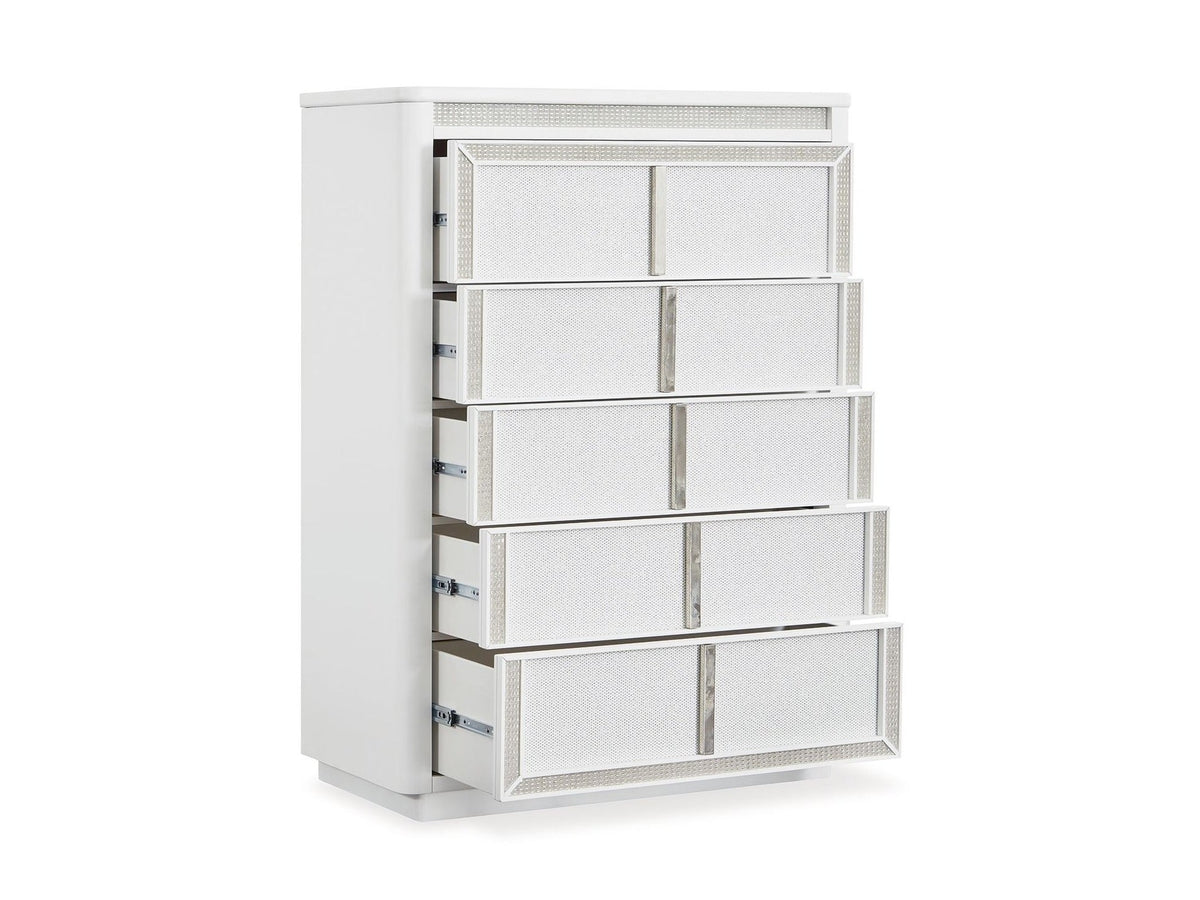 Chalanna - Five Drawer Chest - White