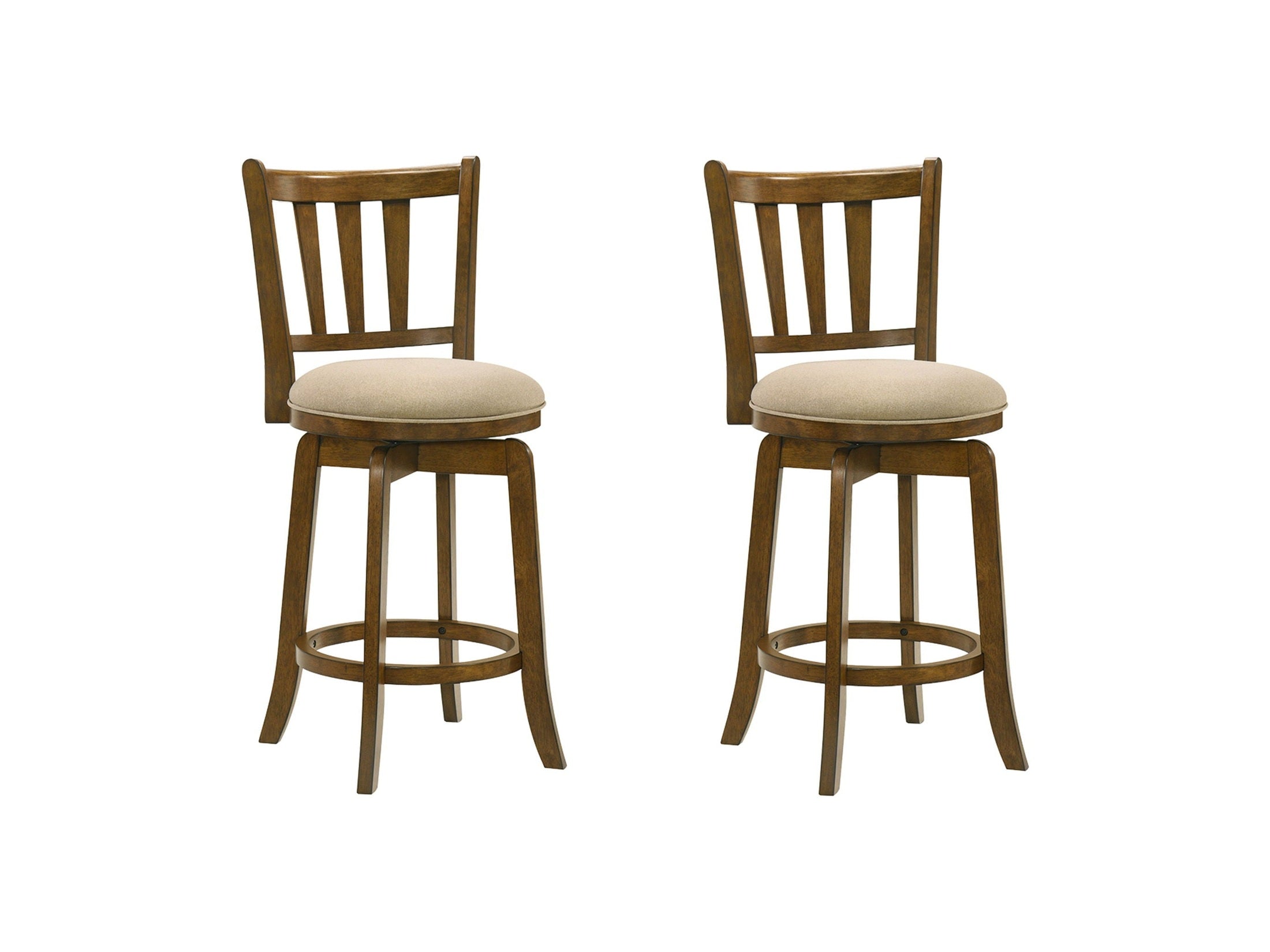 Wren - Modern Farmhouse Swivel Wood Counter Height Kitchen Bar Stool