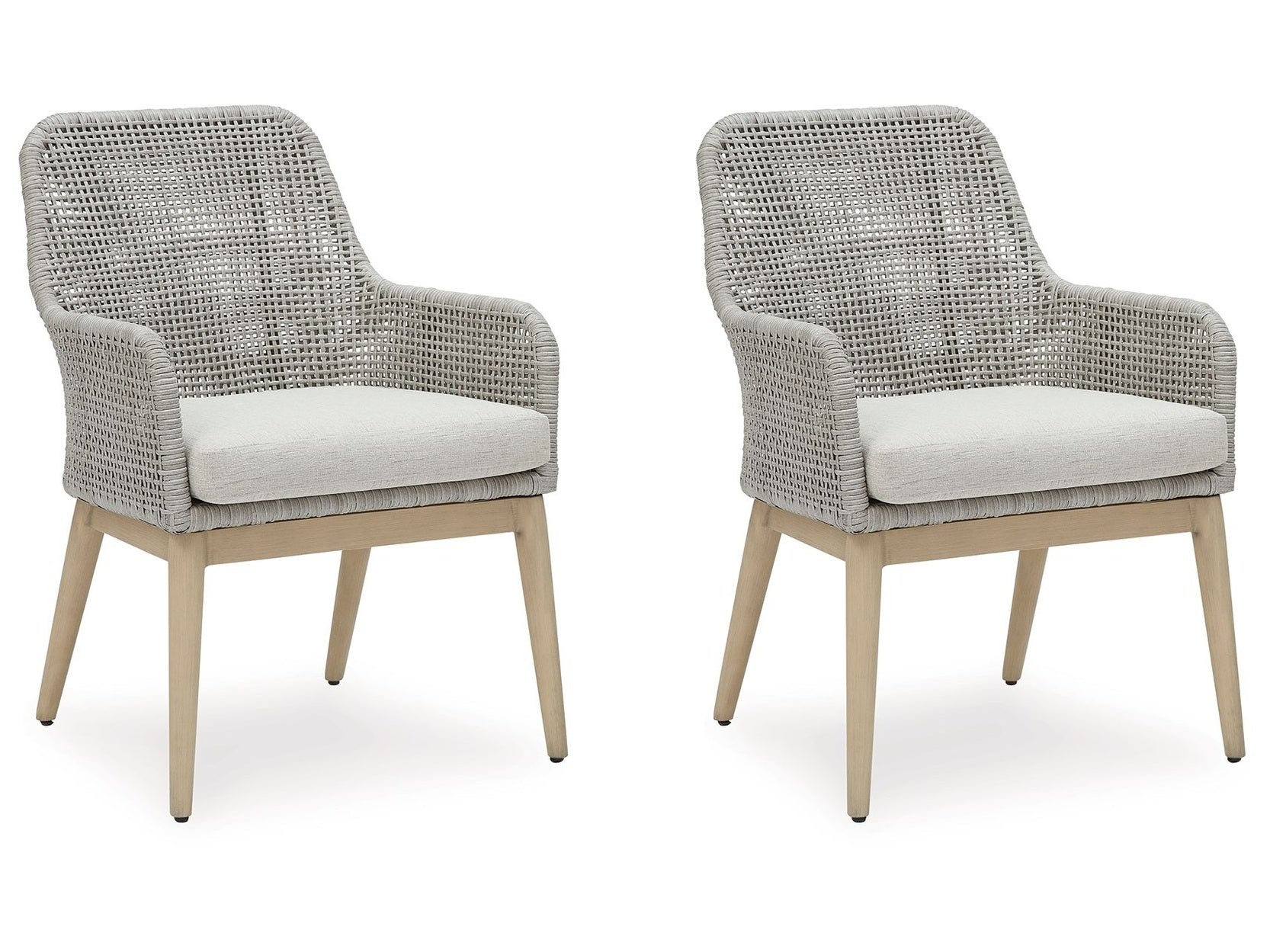 Seton Creek - Arm Chair With Cushion (Set of 2) - Gray