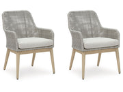 Seton Creek - Arm Chair With Cushion (Set of 2) - Gray