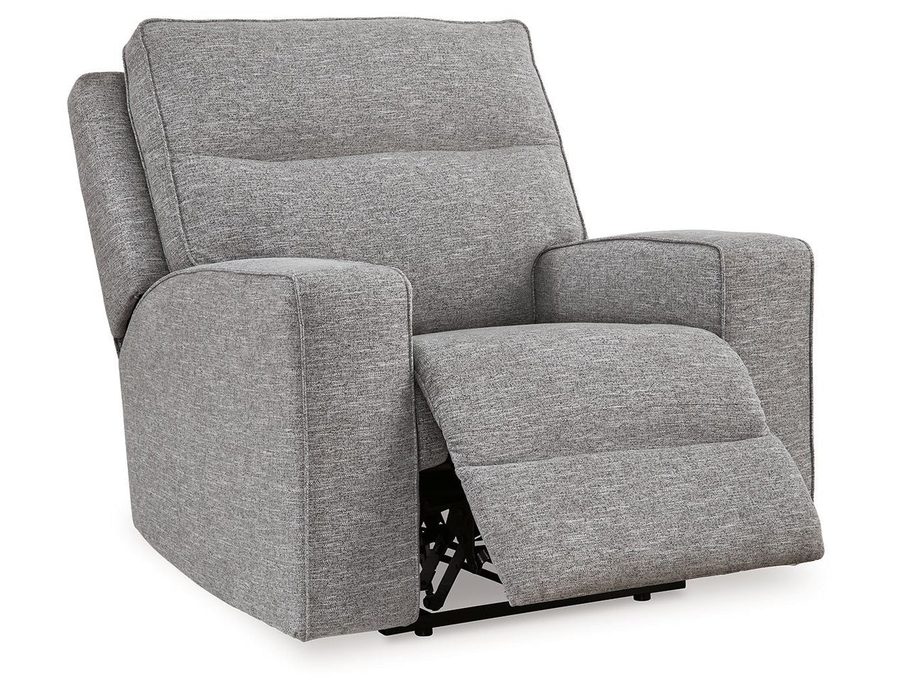 Biscoe - Power Recliner /Adj Headrest - Pewter