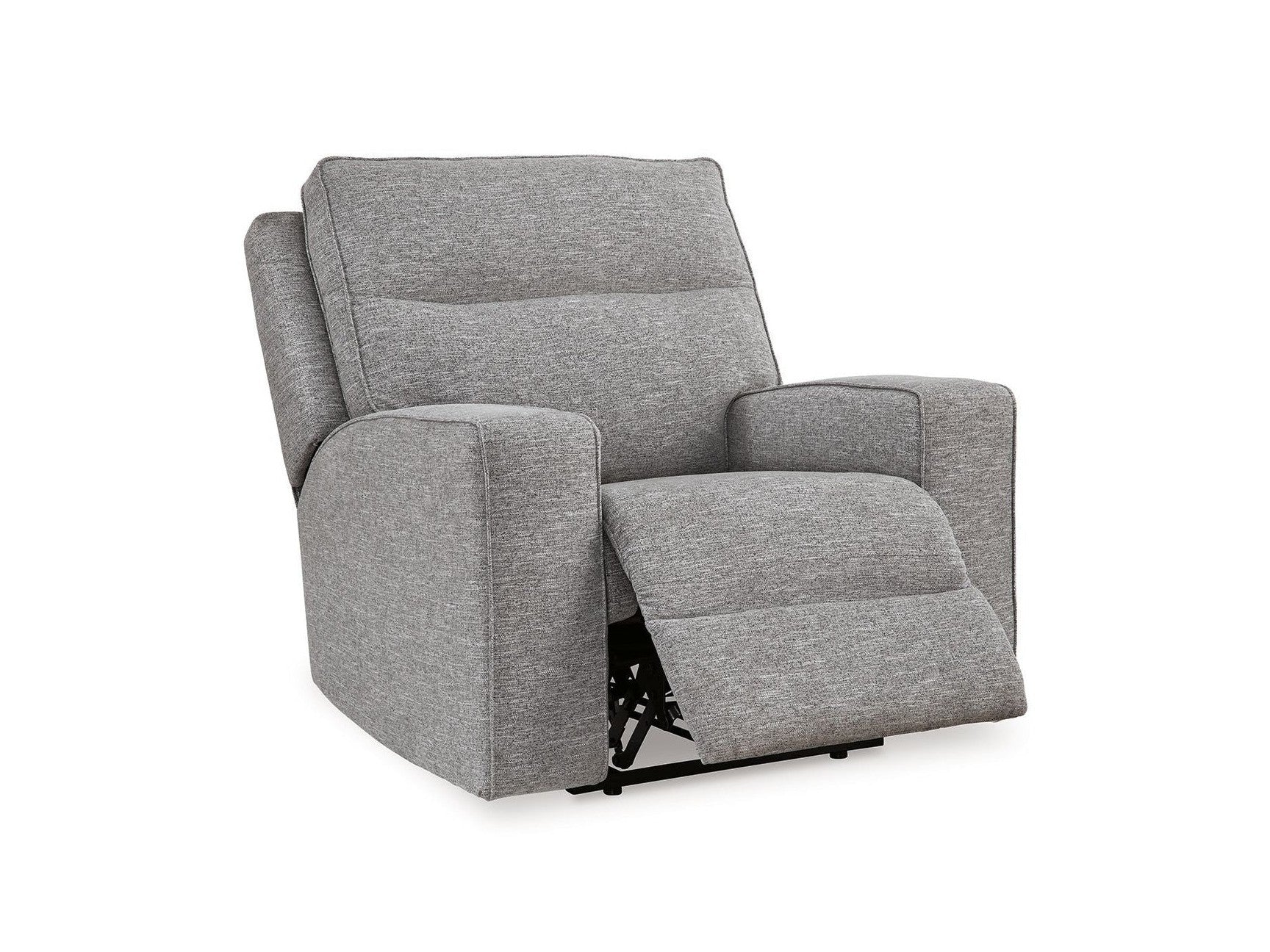 Biscoe - Power Recliner /Adj Headrest - Pewter