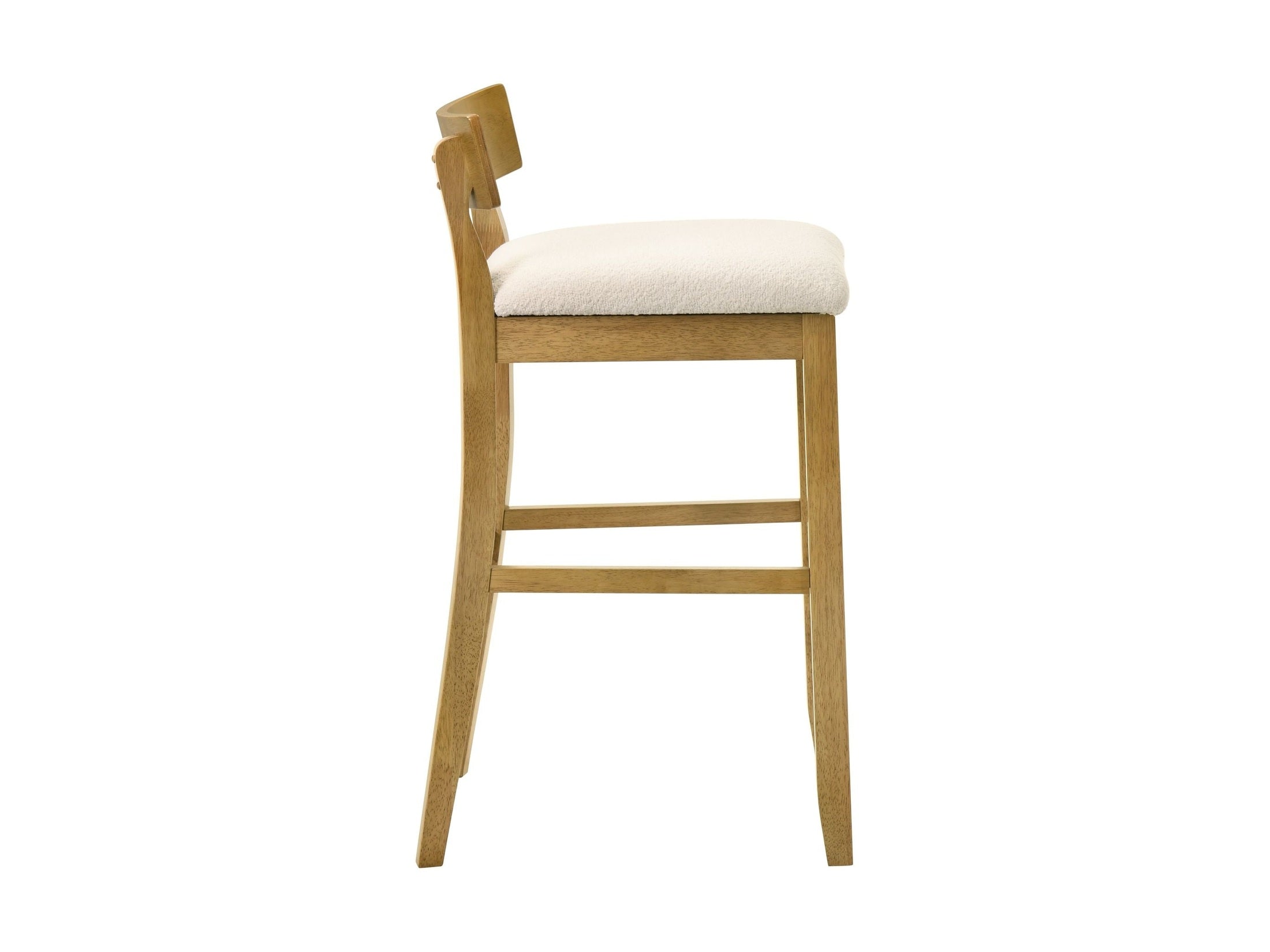 Merie - Modern Transitional Wood Bar Height Kitchen Bar Stool