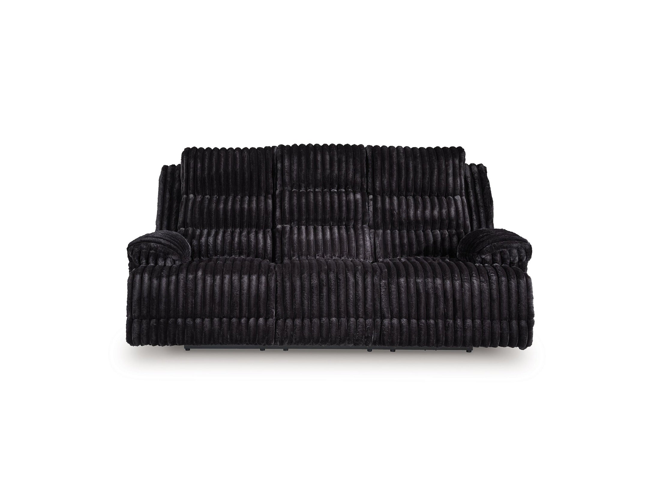 Rhine Falls - Reclining Power Sofa With Drop Down Table - Onyx