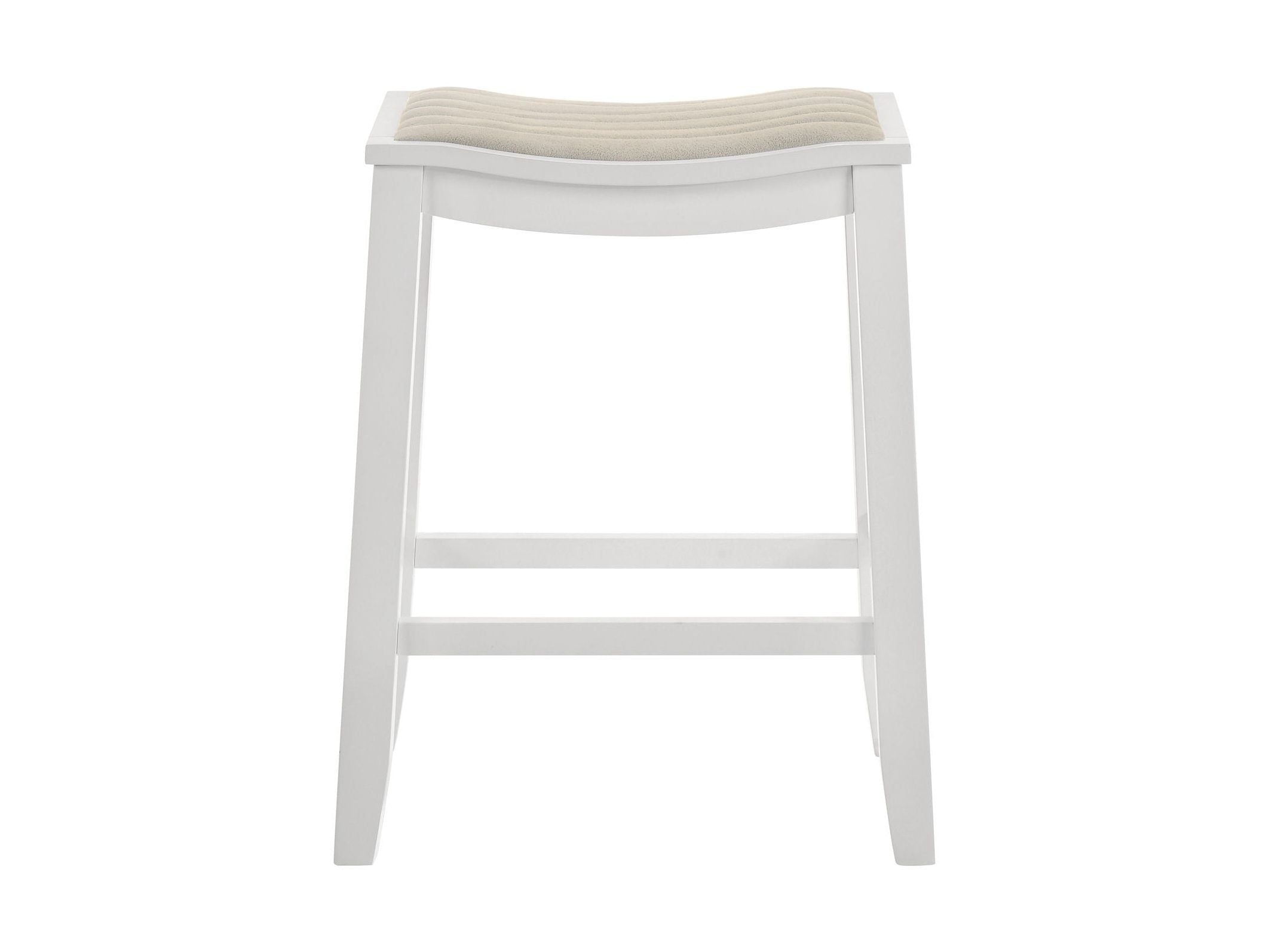 Iyani - Coastal Modern Wood Counter Height Kitchen Bar Stool