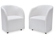 Rowanbeck - Dining Upholstered Arm Chair (Set of 2) - Ivory