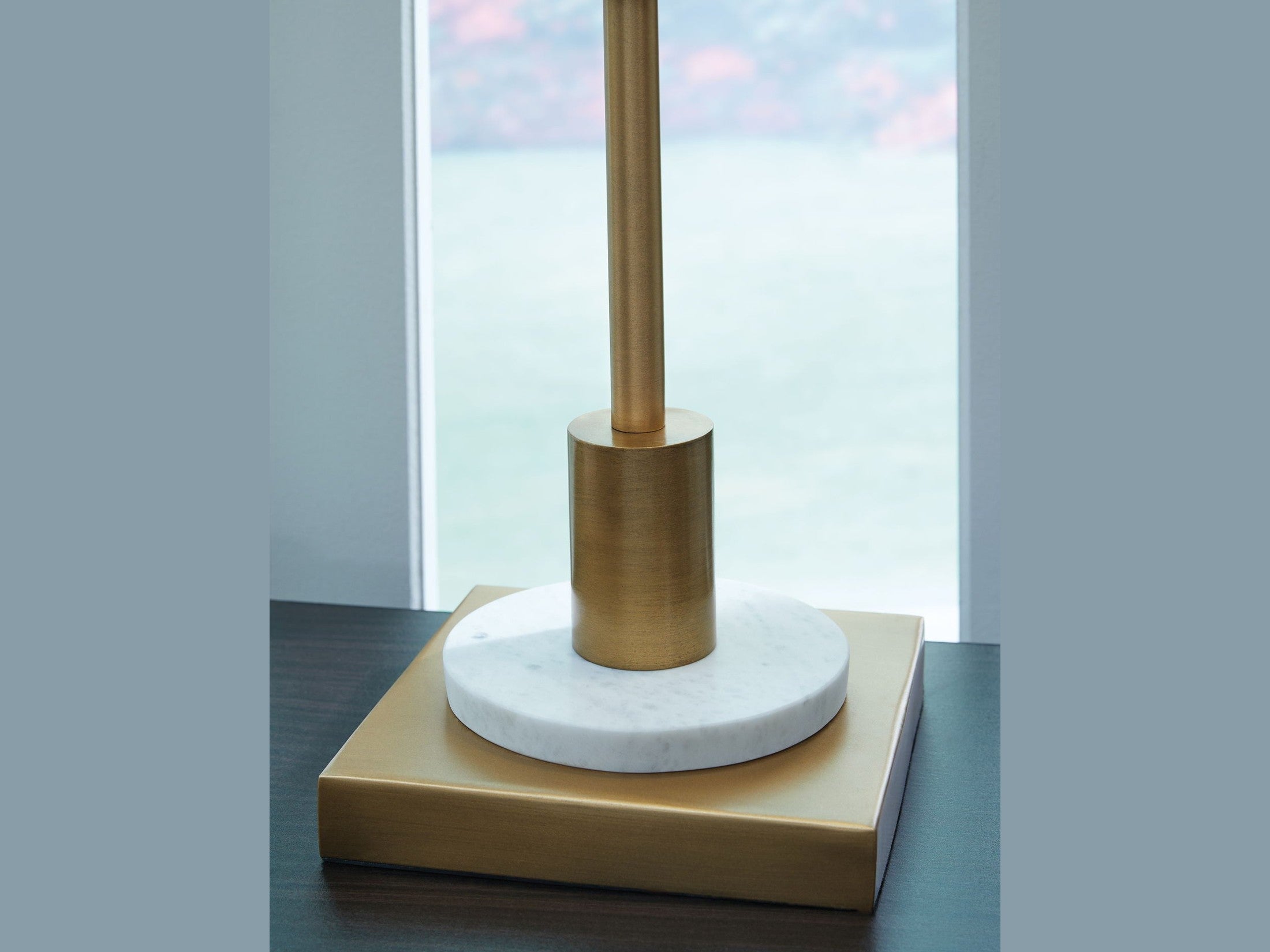 Fritzburn - Metal Table Lamp - Gold Finish / White