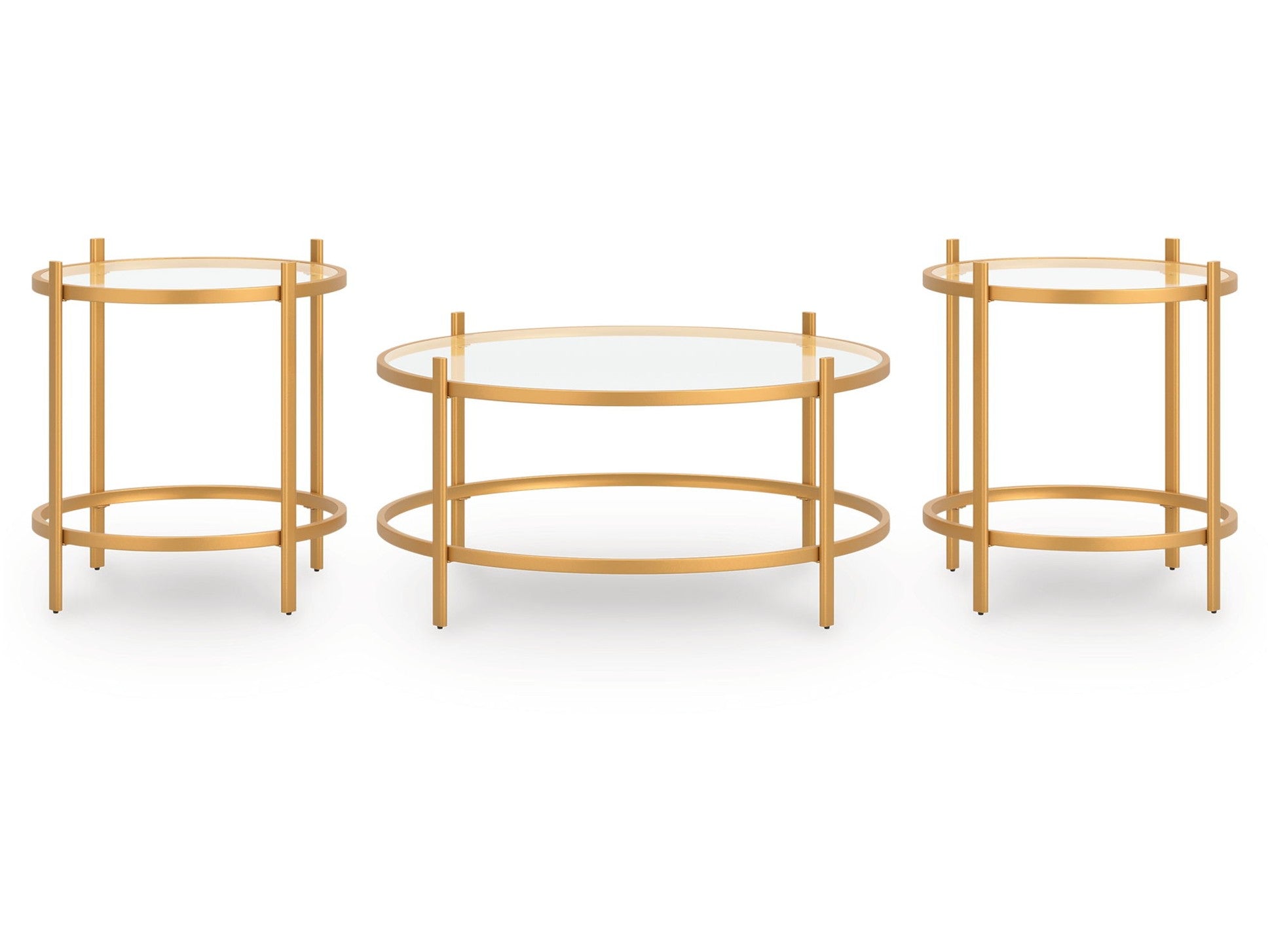 Pearlox - Occasional Table Set (Set of 3) - Gold