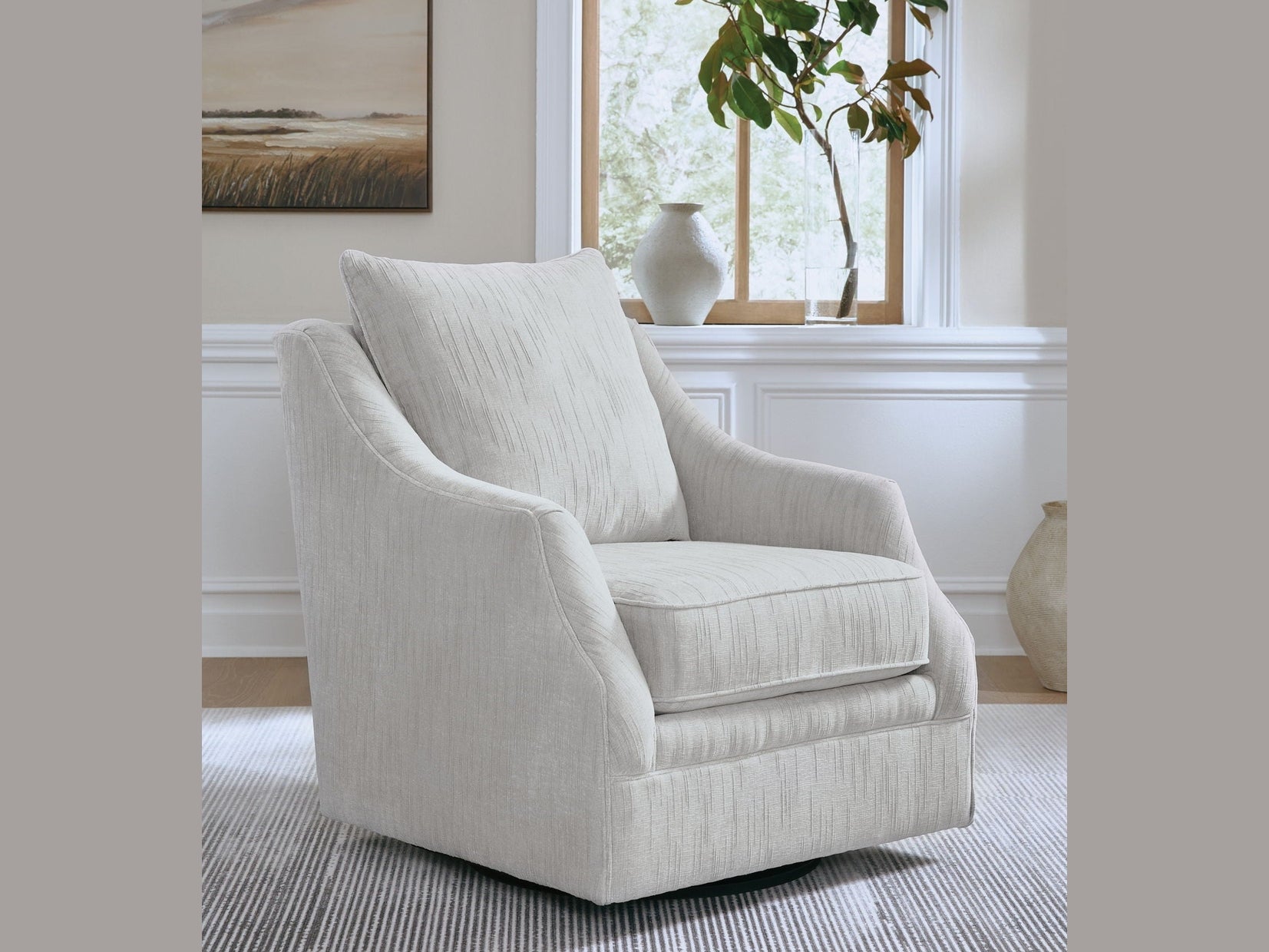 Gubbins - Swivel Accent Chair - Gray
