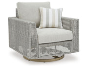Seton Creek - Swivel Lounge With Cushion - Gray