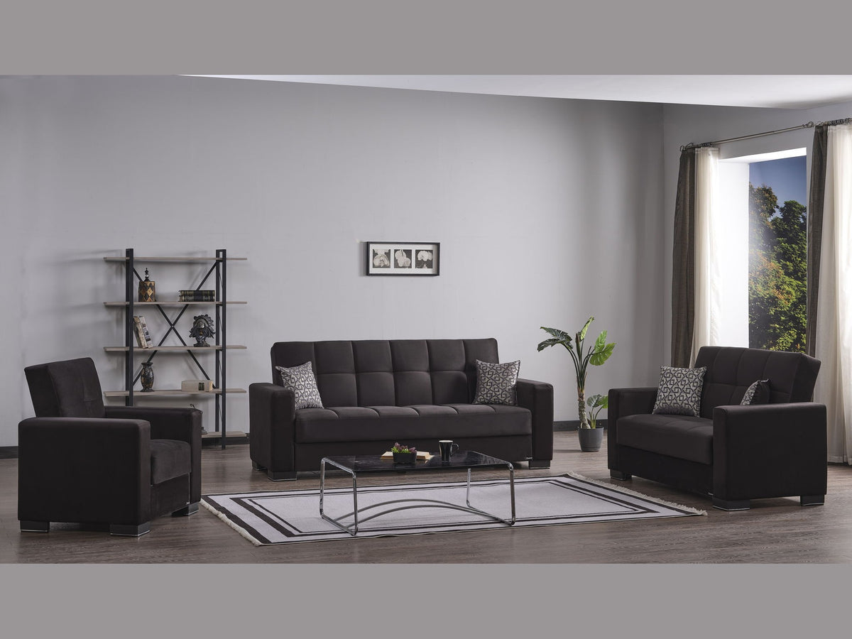 Ottomanson Armada - Upholstered Convertible Sofabed With Storage - Microfiber