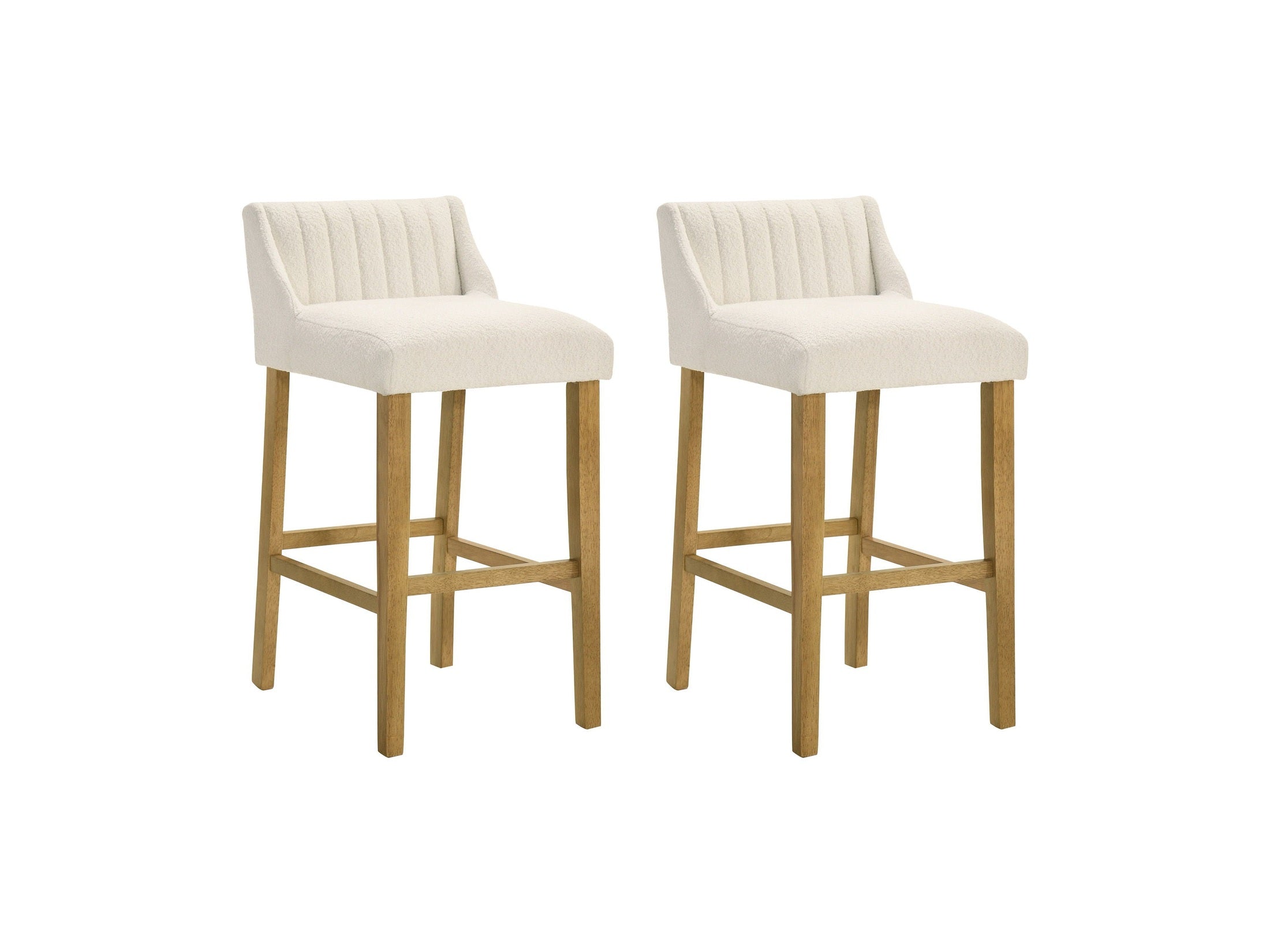 Fauna - Modern Transitional Wood Bar Height Kitchen Bar Stool