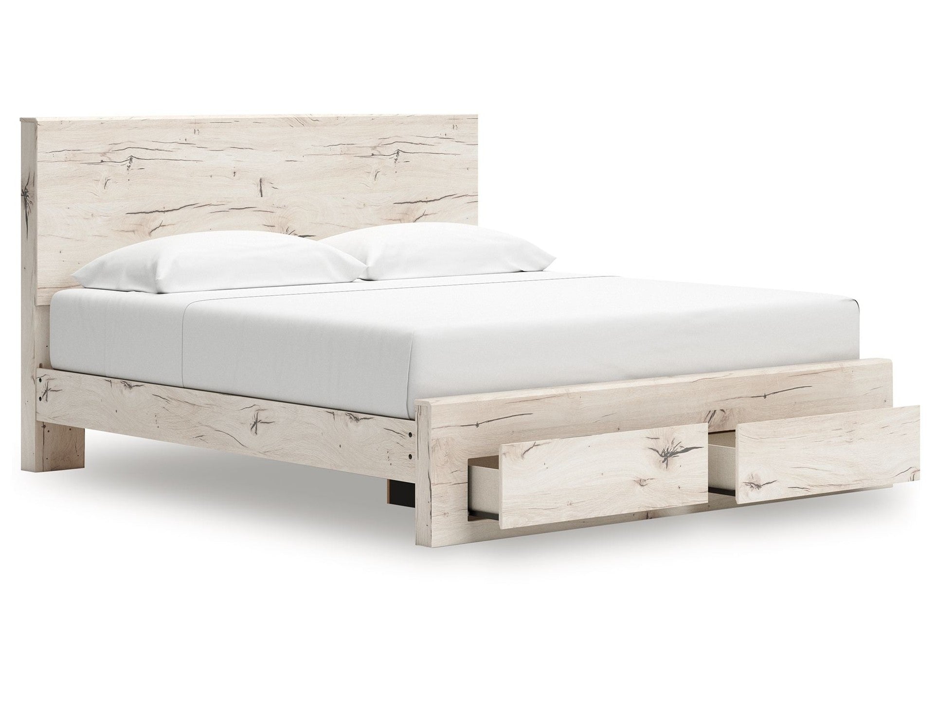 Lawroy - Panel Bed With Storage