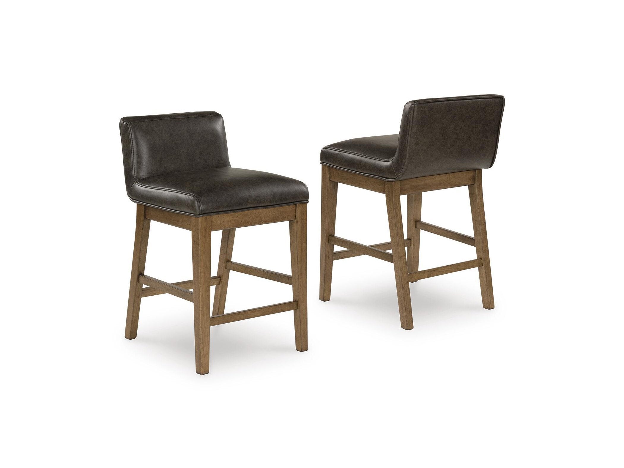 Cabalynn - Upholstered Barstool (Set of 2) - Two-tone Brown